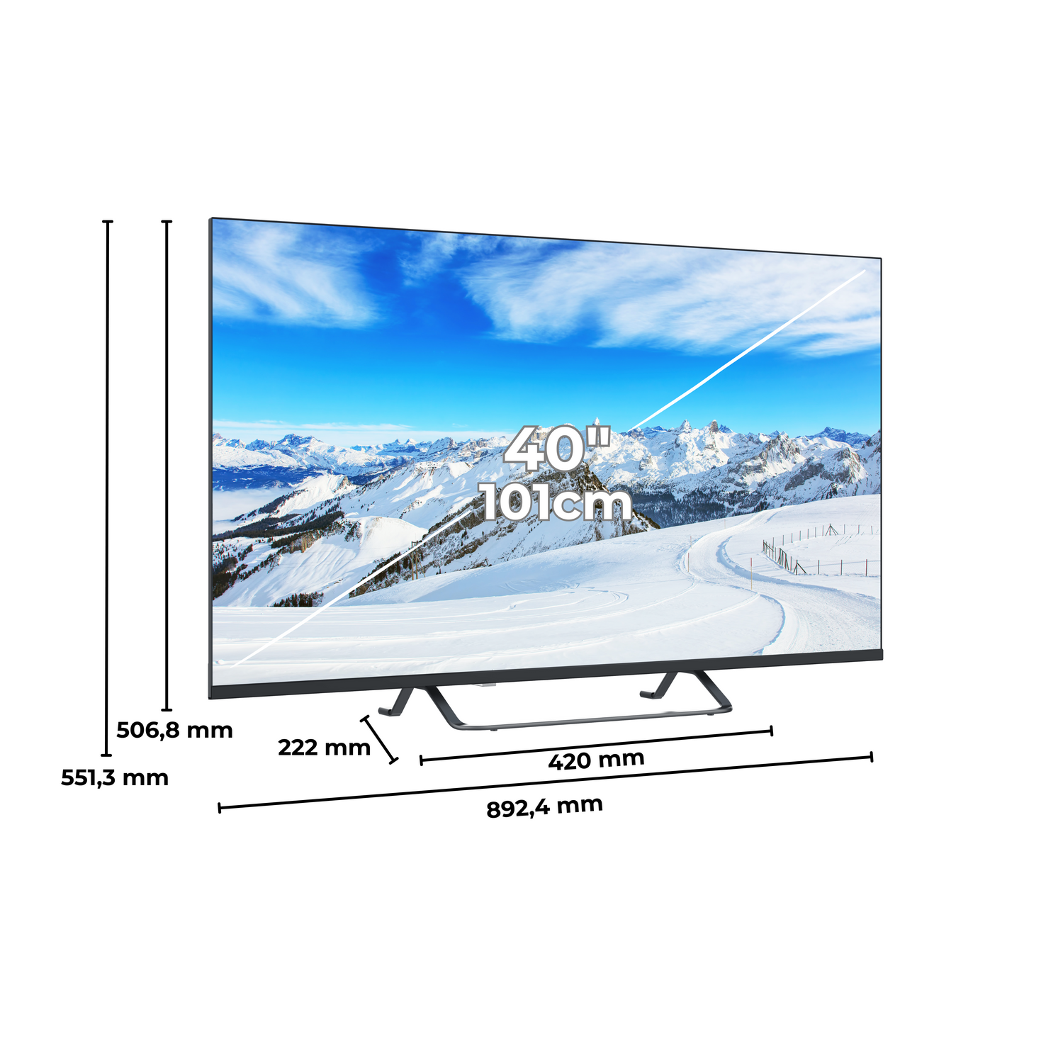 TV Digiquest ATV40 40" Android Smart TV Full HD DLED