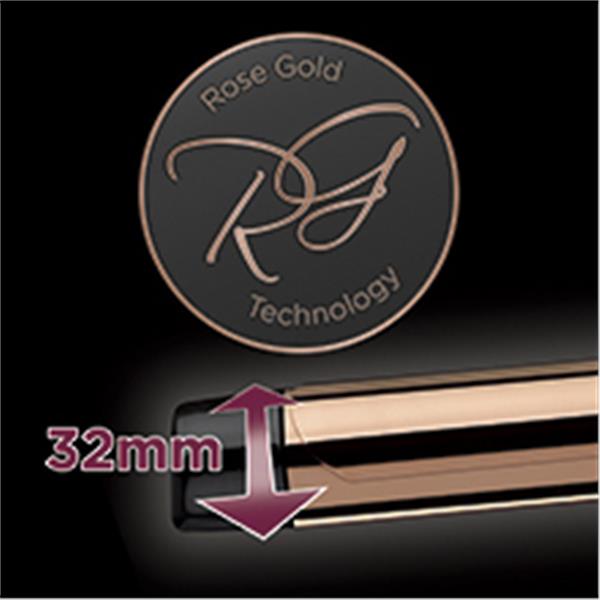 Arricciacapelli Revlon RVIR1159E2 45W Nero/Oro Rosa