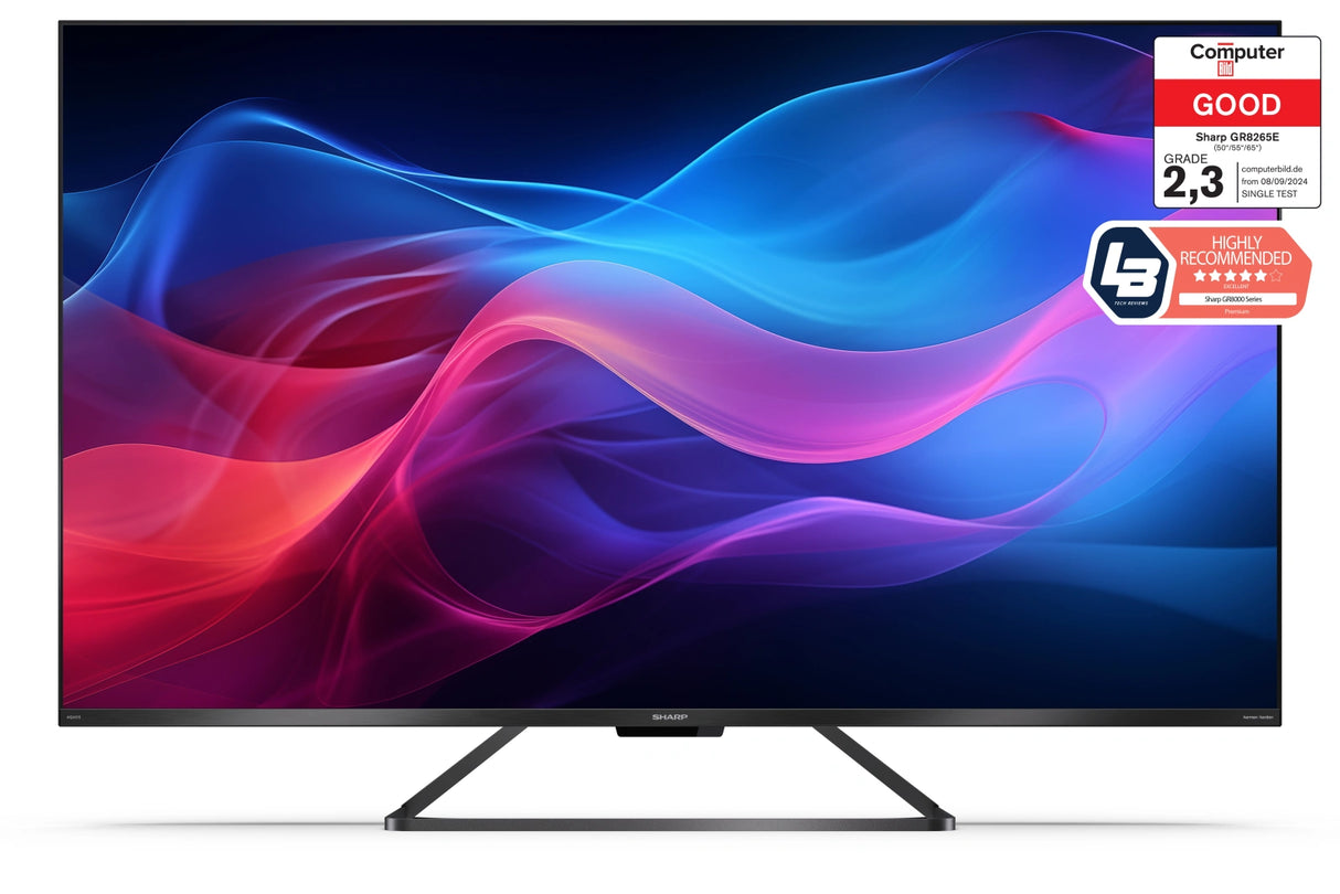 TV Sharp 55GR8265E 55" UHD 4K QLED Frameless Google Dolby Vision IQ HDR