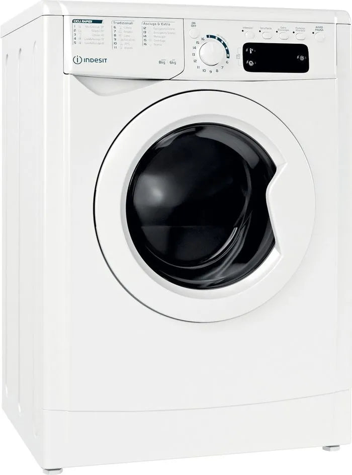 Lavasciuga Indesit EWDE861483WITN 8KG+6KG Classe D 1400 giri Bianca