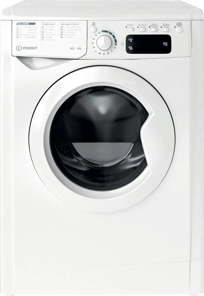 Lavasciuga Indesit EWDE861483WITN 8KG+6KG Classe D 1400 giri Bianca