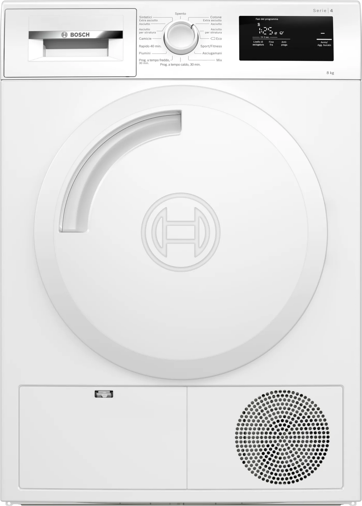 Asciugatrice Bosch WTH83058II 8 Kg Classe F Serie 4 Pompa Di Calore