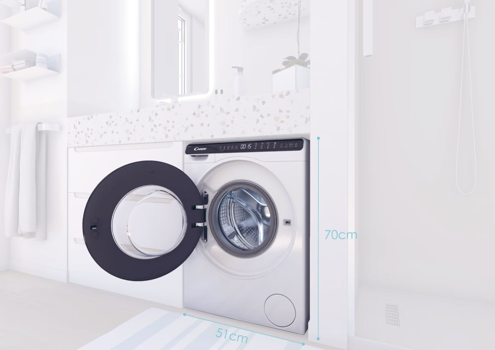 Lavatrice Candy CW50-BP12307G-S Carica Frontale 5 Kg Mini Lavatrice Classe A
