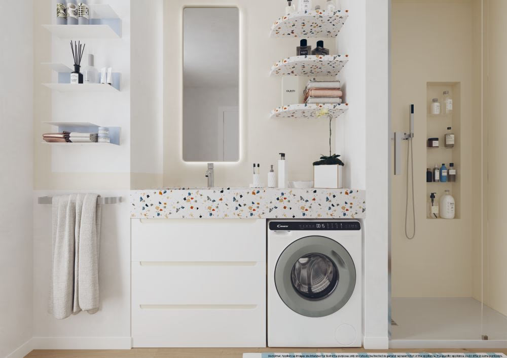 Lavatrice Candy CW50-BP12307G-S Carica Frontale 5 Kg Mini Lavatrice Classe A