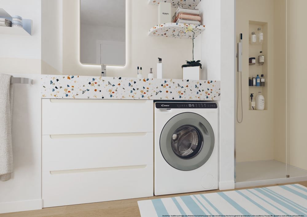 Lavatrice Candy CW50-BP12307G-S Carica Frontale 5 Kg Mini Lavatrice Classe A