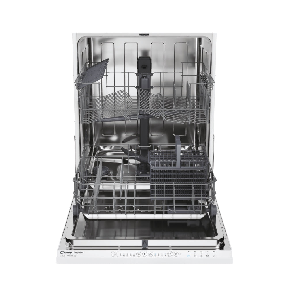 Lavastoviglie Candy CI3E9E0W da Incasso scomparsa totale 60 cm 13 Coperti Classe E 5 Programmi Rapidò