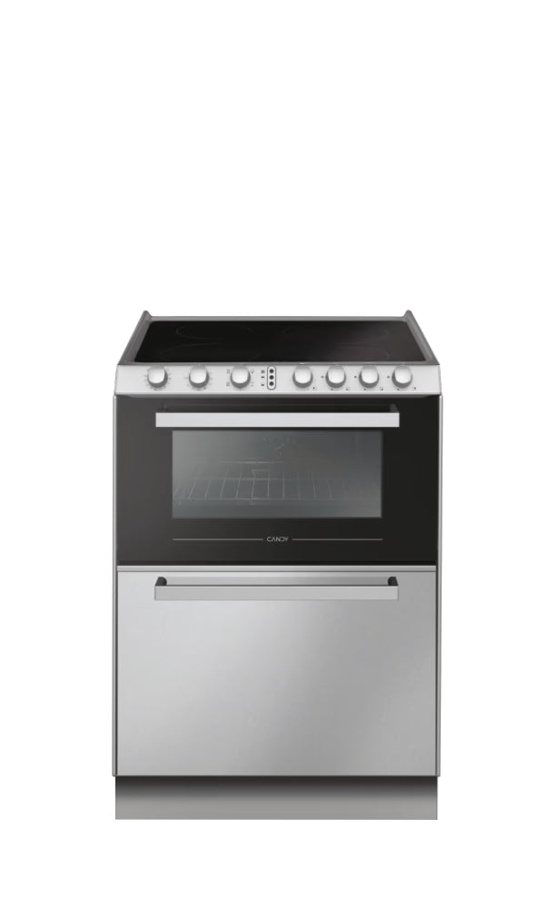 Cucina Candy TRIOVXNT/1 Forno Elettrico Piano in Vetroceramica Lavastoviglie Integrata 60X60 Colore Inox Classe A