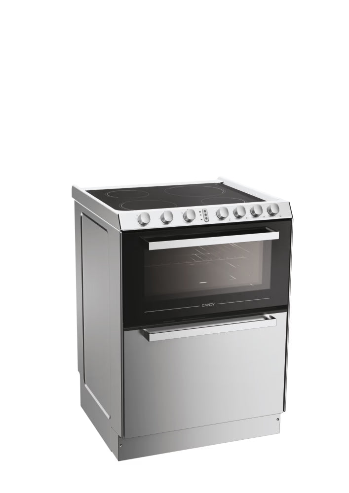 Cucina Candy TRIOVXNT/1 Forno Elettrico Piano in Vetroceramica Lavastoviglie Integrata 60X60 Colore Inox Classe A