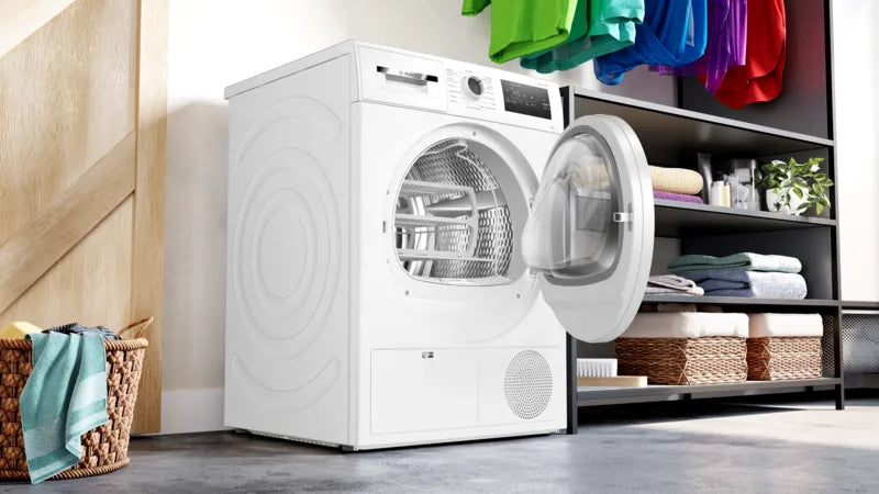 Asciugatrice Bosch WTH85V18II 8KG Classe E Pompa di calore EasyClean Bianca