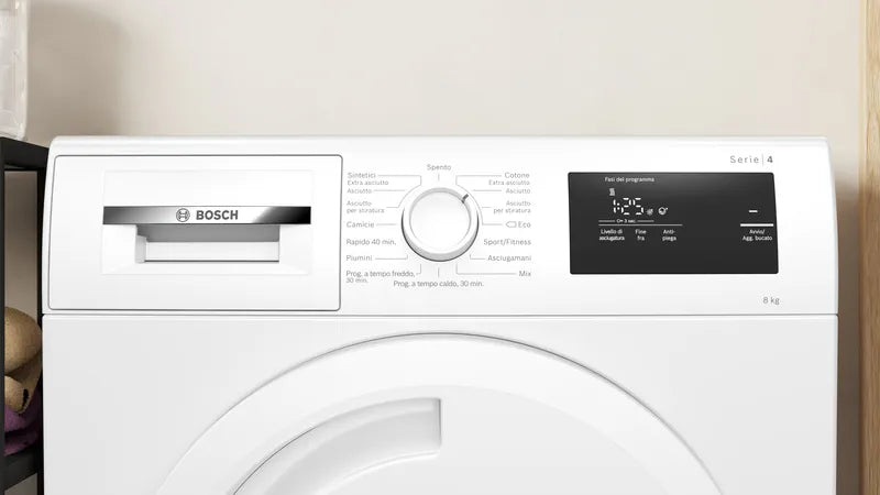 Asciugatrice Bosch WTH83058II 8 Kg Classe F Serie 4 Pompa Di Calore