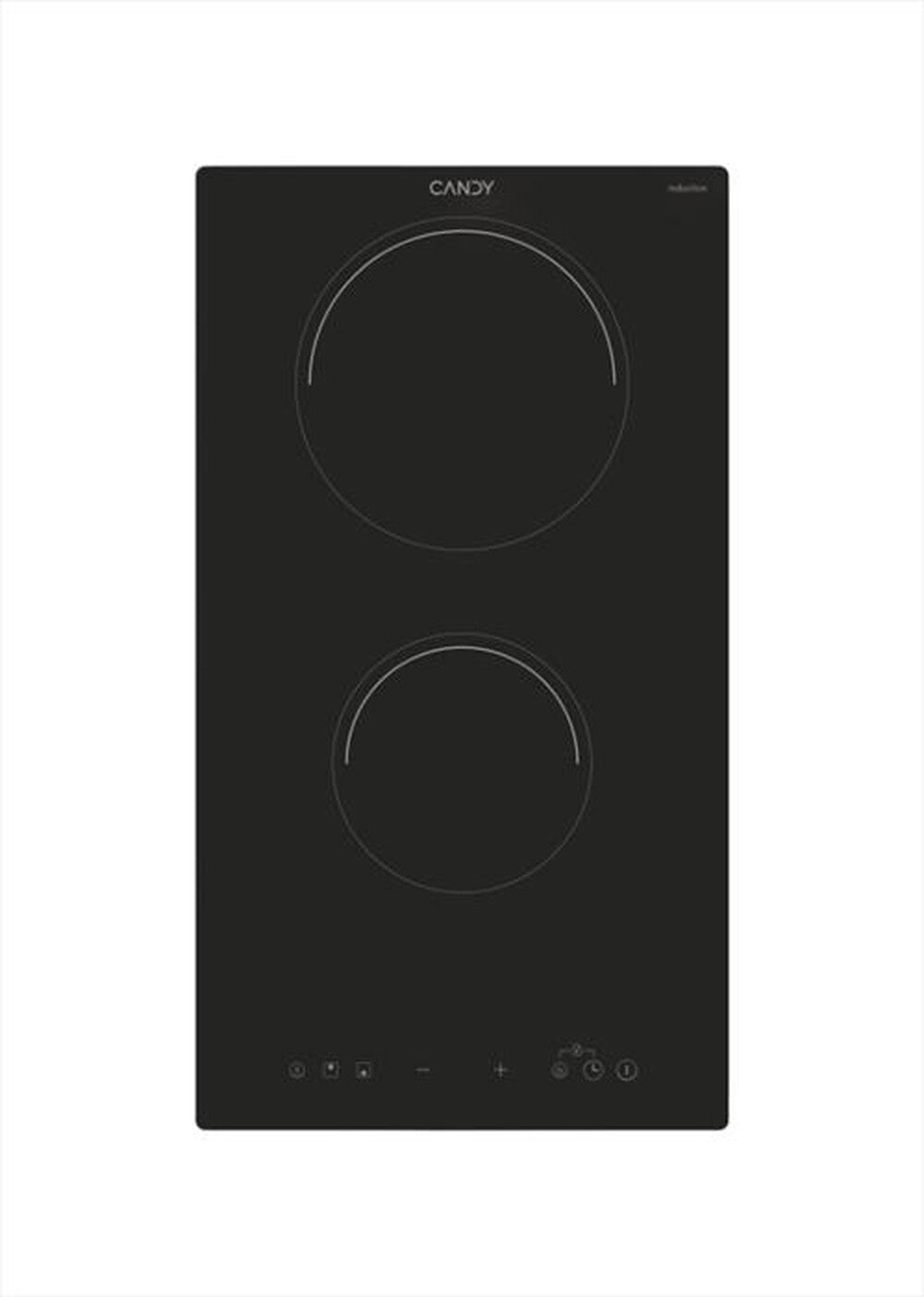 Piano cottura Candy CID 30/1 Induzione 2 zone 28,8 cm Nero