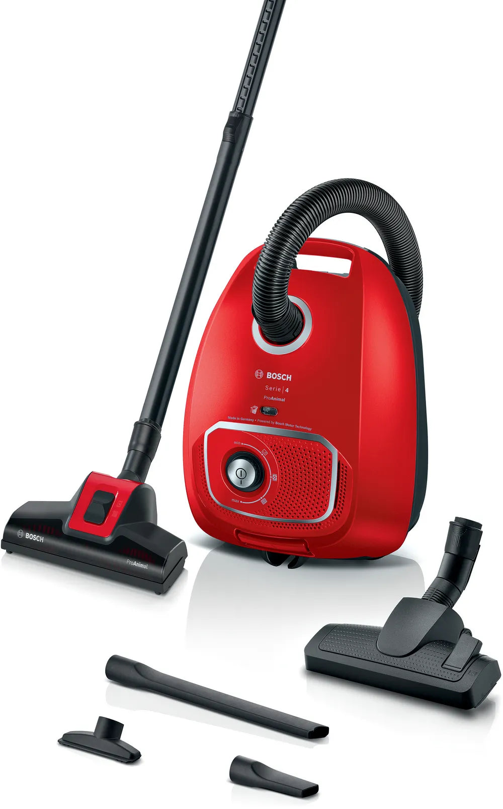 Aspirapolvere con sacco Bosch BGB41PET1 ProAnimal Rosso Serie 4