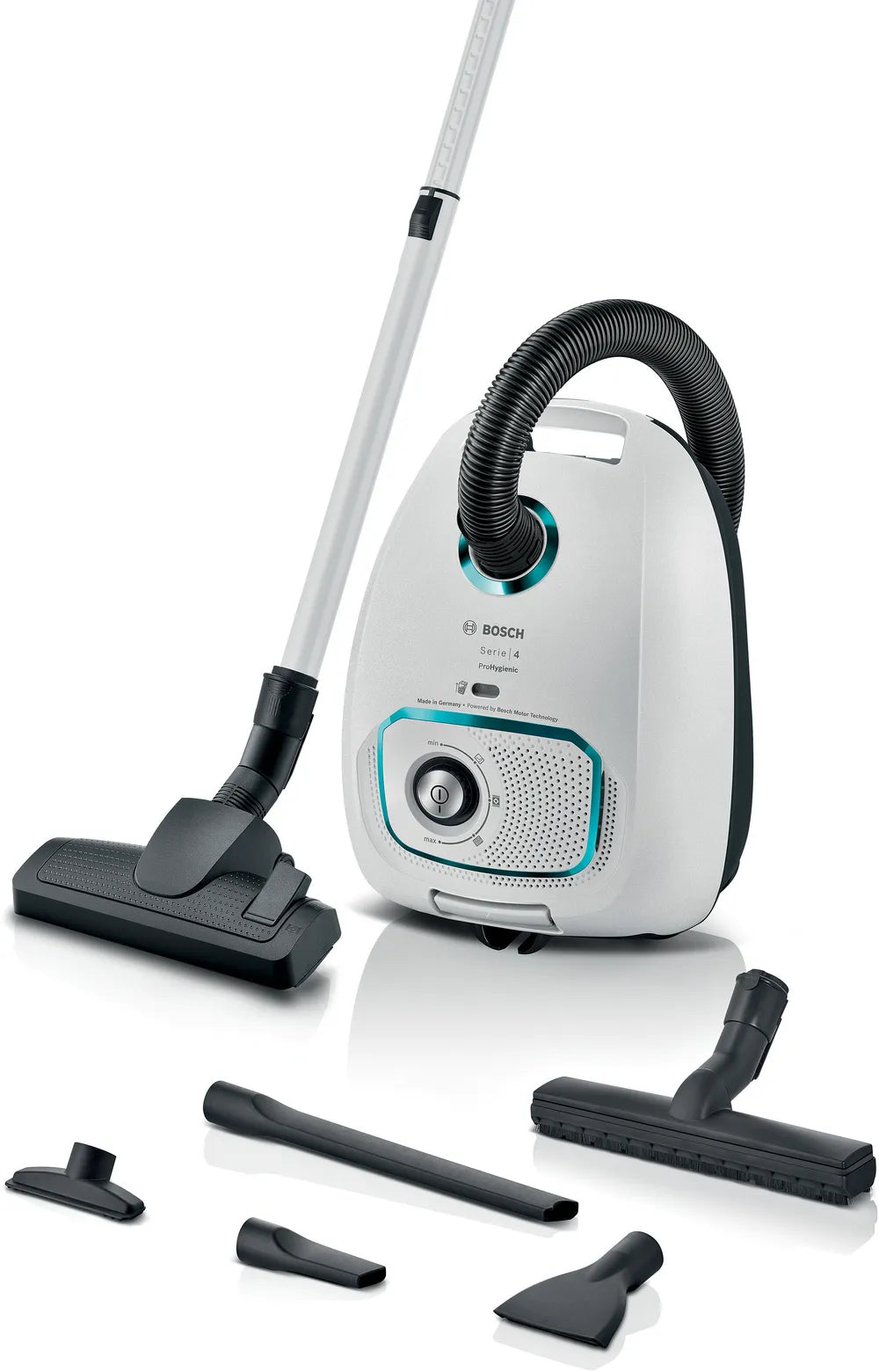 Aspirapolvere con sacco Bosch BGB41HYG1H ProHygienic Bianco Serie 4