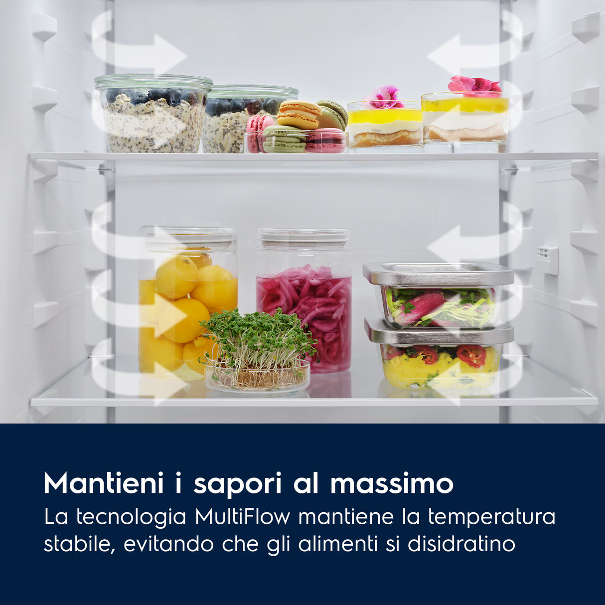 Frigocongelatore Electrolux LNT6ME18S Serie 600 TwinTech® Total No Frost – 249 L, Classe E, MultiFlow, FastFreeze