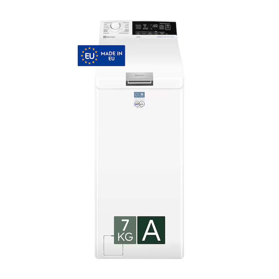 Lavatrice Electrolux EW7T337A Carica dall'Alto 7 Kg Classe A cm Centrifuga 1251 giri Funzione Vapore