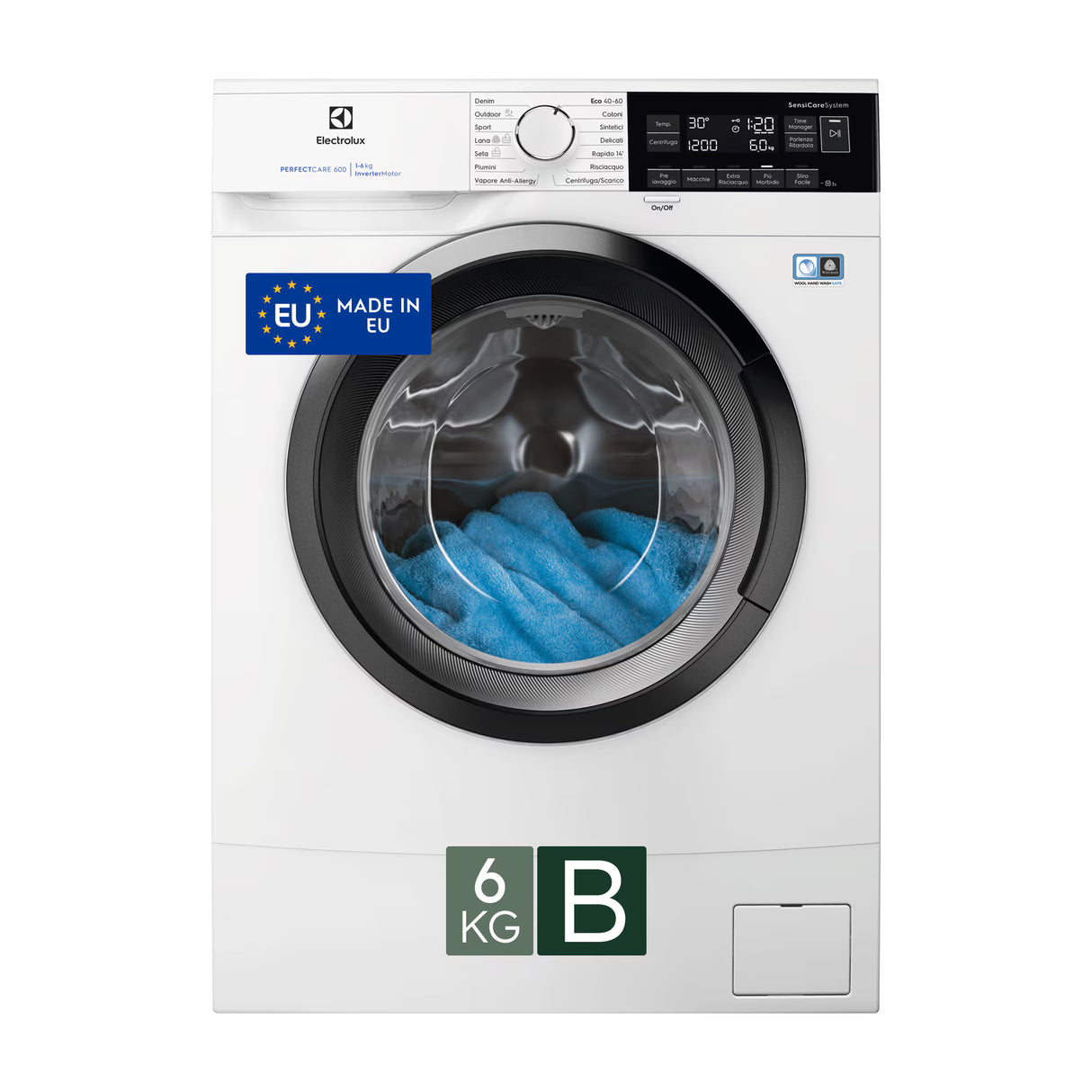 Lavatrice Electrolux EW6S326B Slim 6 kg 1151 Giri/min Classe B Sensicare