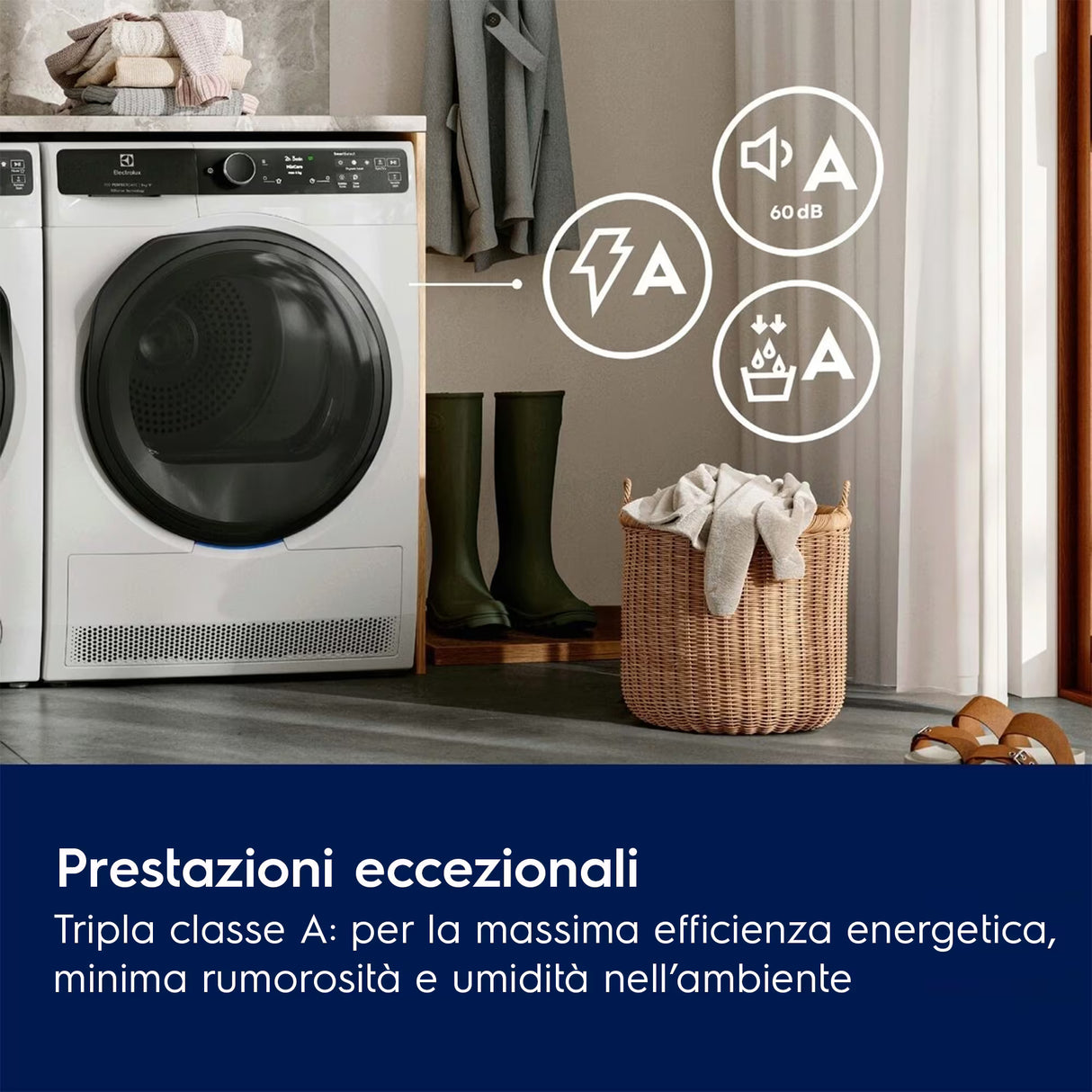 Asciugatrice Electrolux EW9H39A 9 kg Classe A White