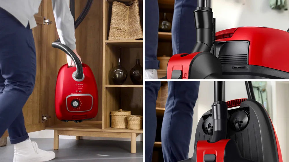Aspirapolvere con sacco Bosch BGB41PET1 ProAnimal Rosso Serie 4