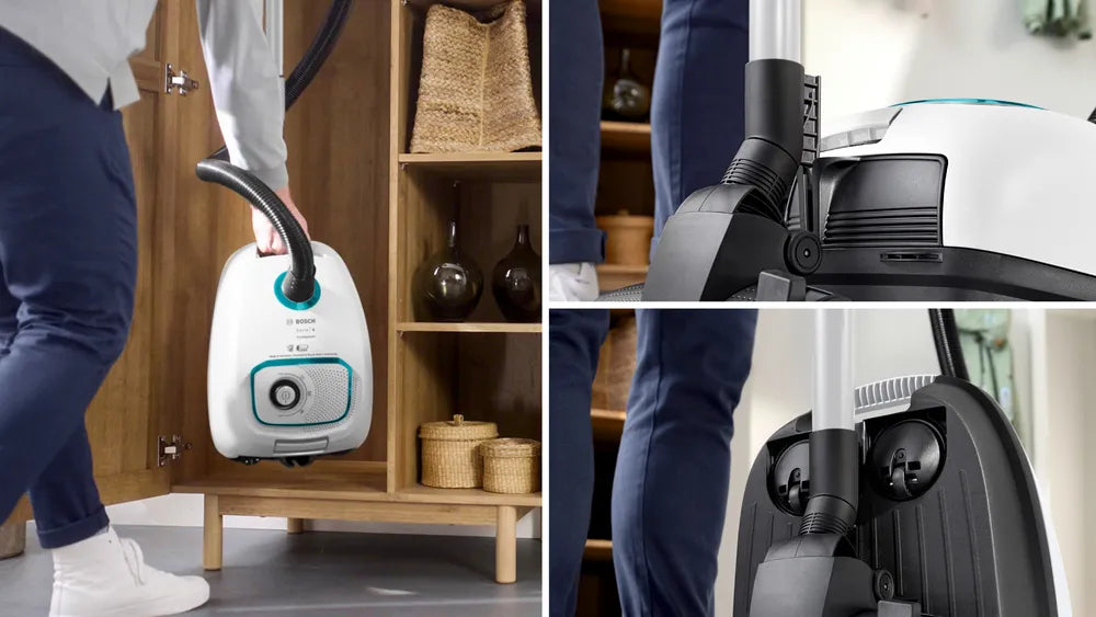 Aspirapolvere con sacco Bosch BGB41HYG1H ProHygienic Bianco Serie 4