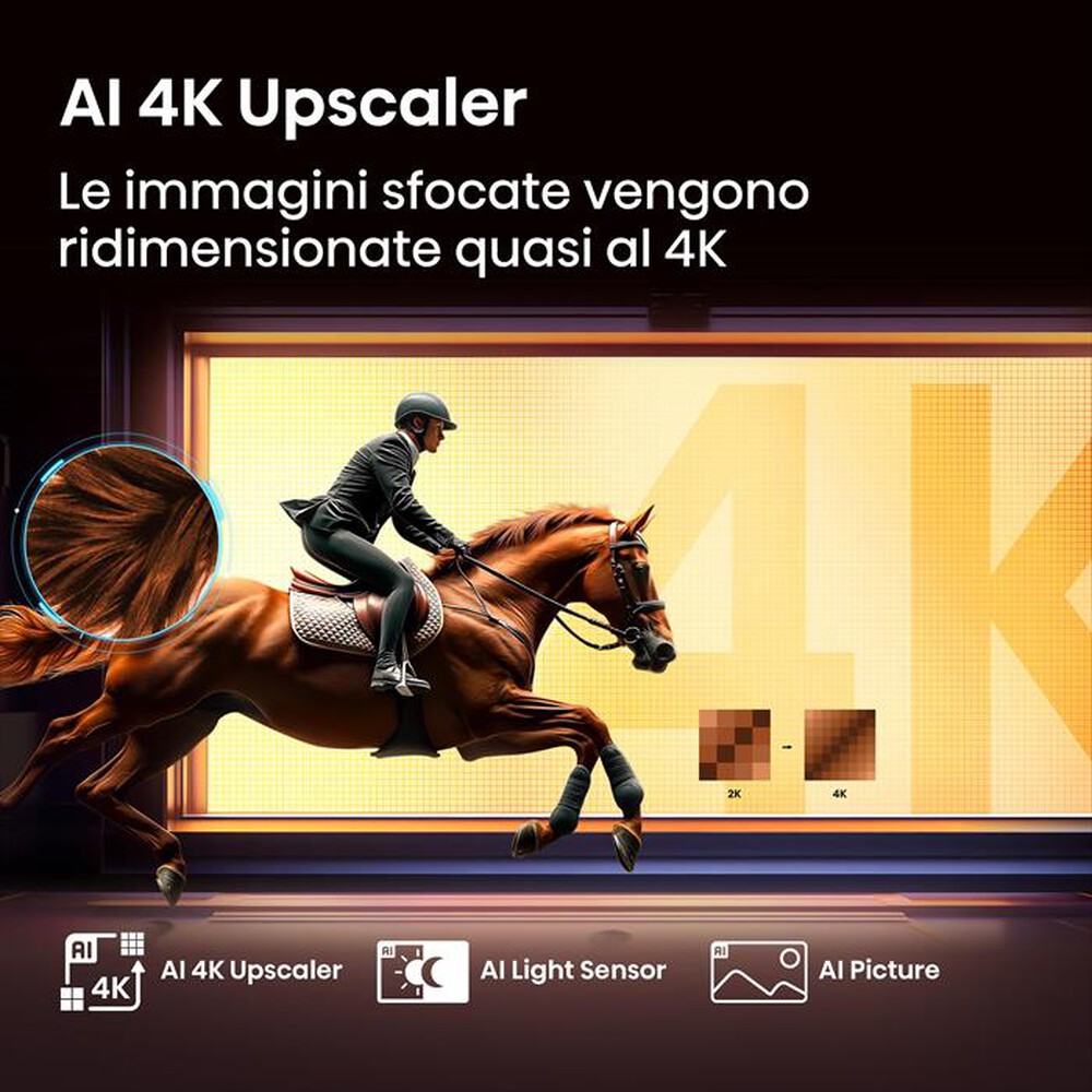 Hotel TV Hisense 50E79Q 50" QLED 4K AI UHD SMART VIDAA 3D