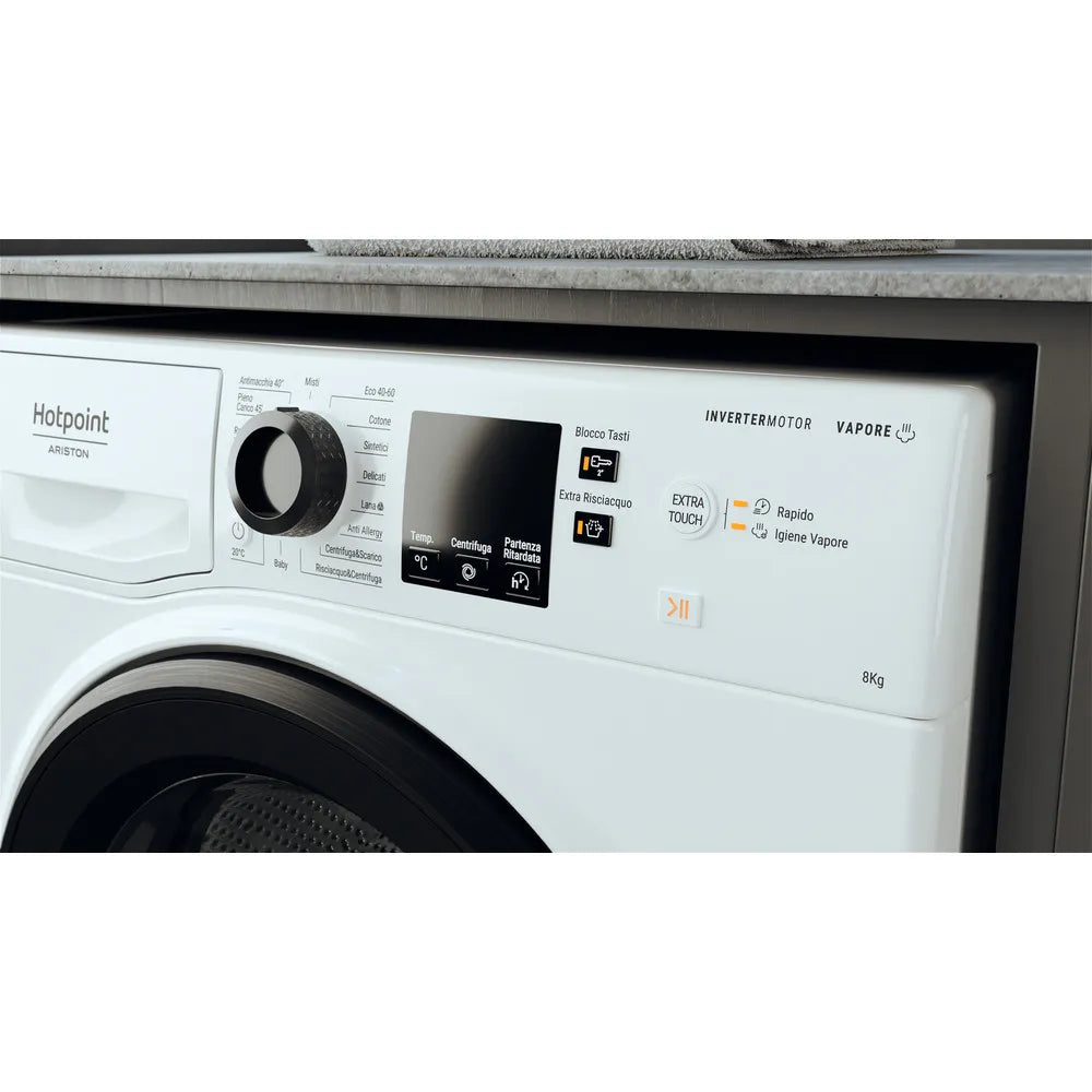Lavatrice Hotpoint Ariston NF827WK IT 8 kg libera installazione carica frontale 1200 giri Classe A