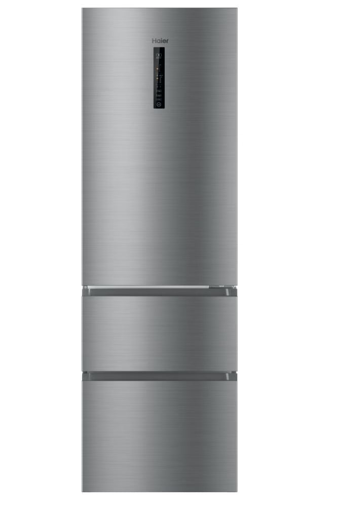 Frigorifero Haier HTR3619ENMN Combinato 3 porte Classe D Inox
