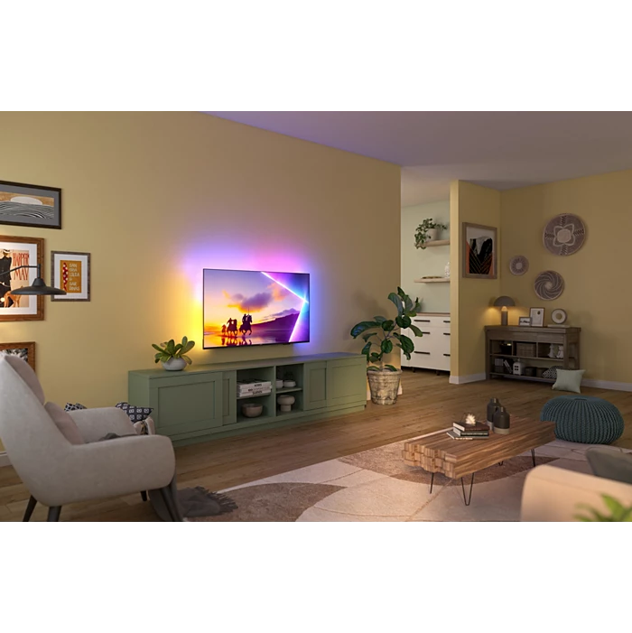 TV Philips 43PUS8450/12 43" QLED 4K UHD Ambilight HDR Smart TV Classe F
