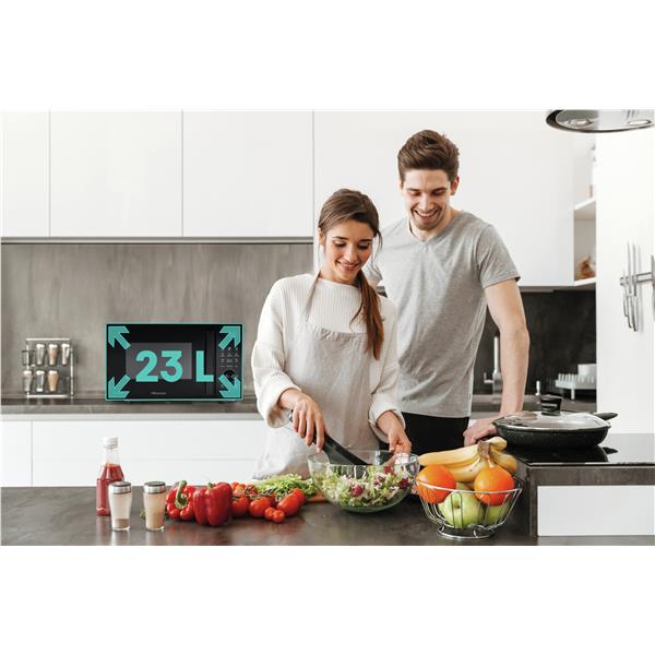 Microonde Hisense H23MOBSD1H 23L 9 Programmi 800W Nero