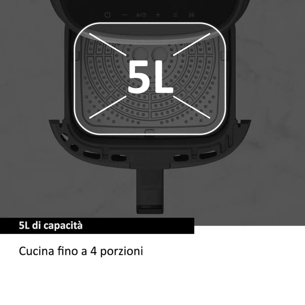 Friggitrice ad Aria Haier HAF5P 011 Capacità 5 Litri Potenza 1500W