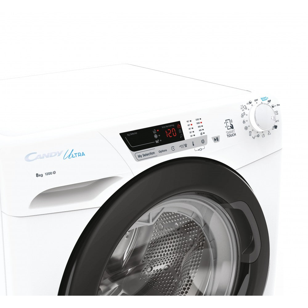 Lavatrice Candy Ultra HCU1282DWB4/1-S 8 Kg 1200 RPM Inverter Bianco Classe B