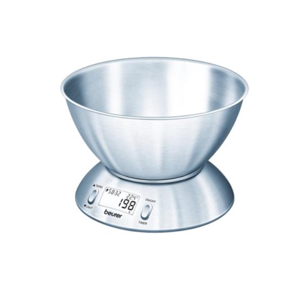 Bilancia da Cucina Beurer KS54 Con ciotola Portata 5Kg Inox