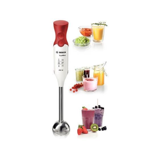 Frullatore a immersione Bosch MSM64110 ErgoMixx 450 W Bianco Rosso
