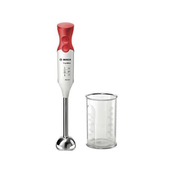 Frullatore a immersione Bosch MSM64110 ErgoMixx 450 W Bianco Rosso