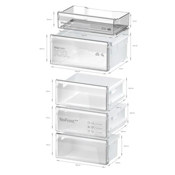 Frigorifero Bosch KGN367LDF Combinato Inox Classe D Nofrost 186cm