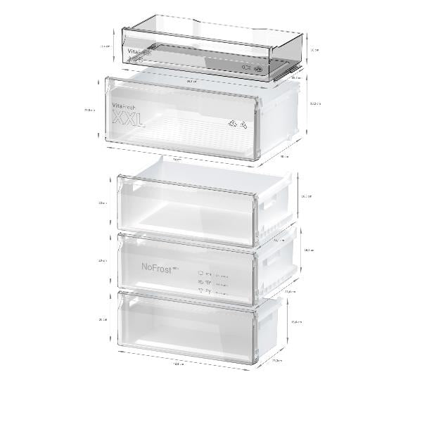 Frigorifero Bosch KGN492LDF Combinato Nofrost Classe D