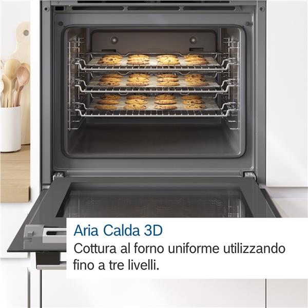 Forno Bosch HBA172BS0 Elettrico Da Incasso Classe A 71L Pirolitico Inox
