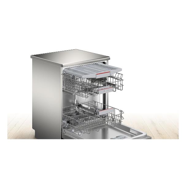 Lavastoviglie Bosch SMS4EMI01E da libera installazione 14 coperti Classe C 60 cm Inox Home Connect Serie 4