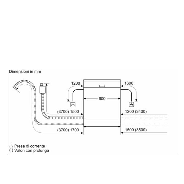 Lavastoviglie Bosch SMS8TCI04E Libera Installazione Classe A 14 Coperti 60cm Inox