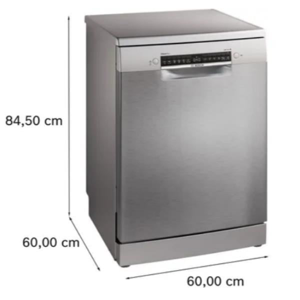 Lavastoviglie Bosch SMS4ECI28E da libera installazione Serie 4 60 cm Acciaio spazzolato anti-impronta HOMEC