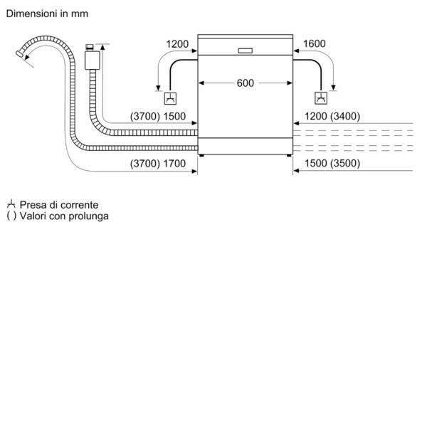 Lavastoviglie Bosch SMH4ECX27E Da incasso Classe A 14 Coperti 60cm HomeConnect