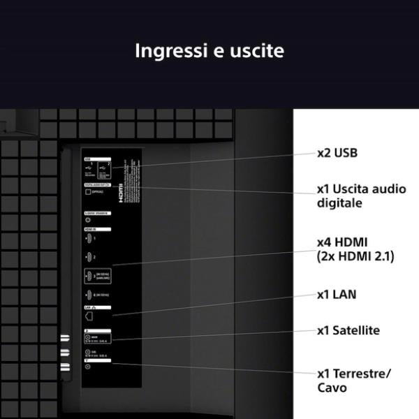 TV Sony K55XR55B.CEI 55" BRAVIA 5 XR MiniLED Google TV Smart