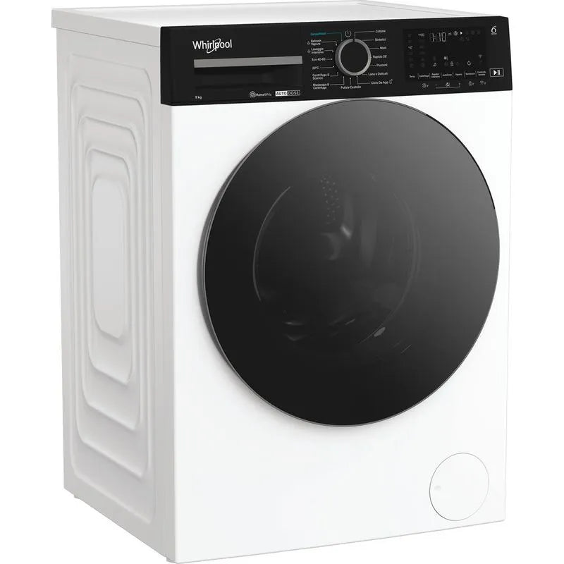 Lavatrice Whirlpool WPM911WADSIT 9 Kg Classe A Profondità 58 cm 1400 giri Inverter Vapore Wi-Fi colore Bianco