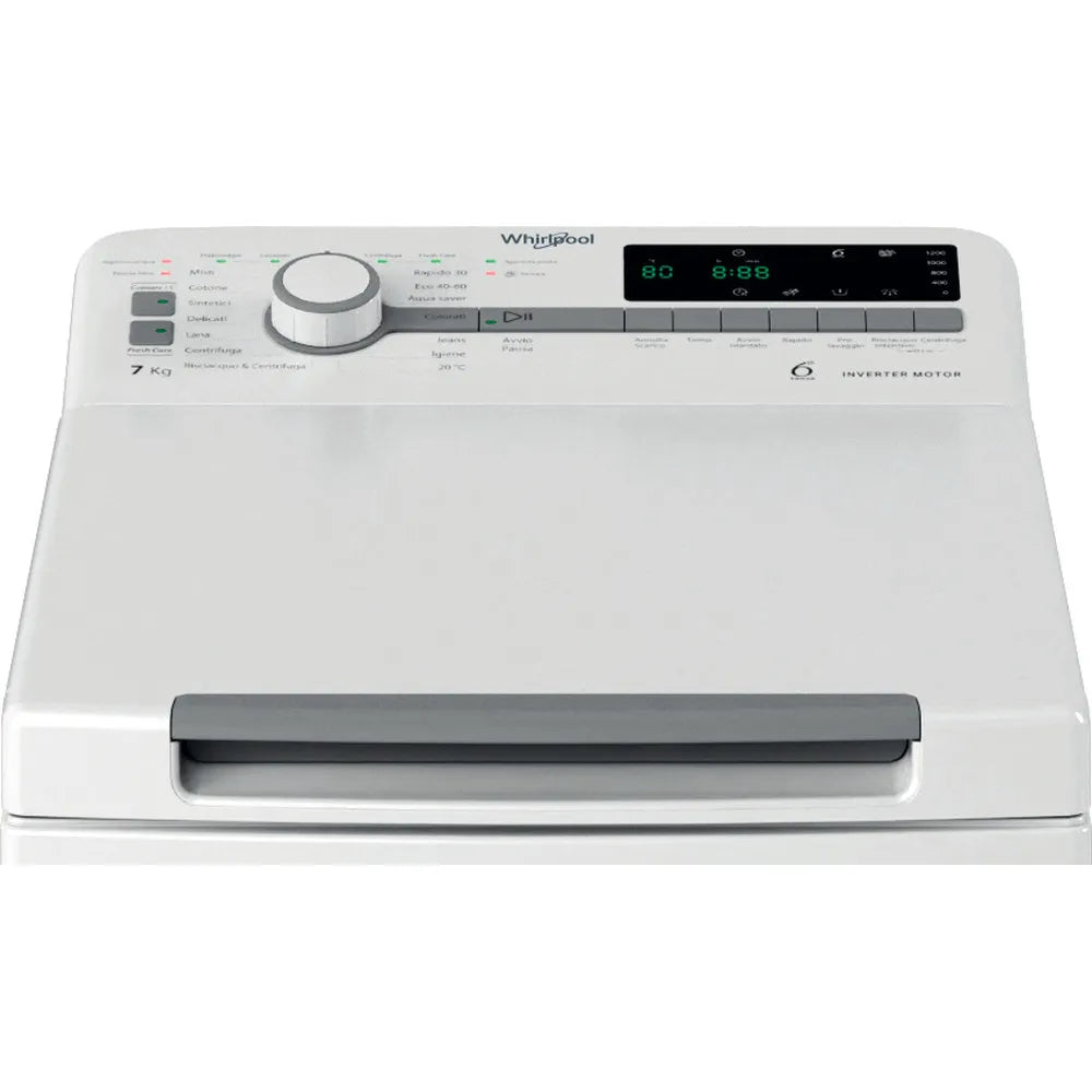 Lavatrice carica dall'alto Whirlpool TDLR 7251BS IT 7 kg 1200 giri classe B