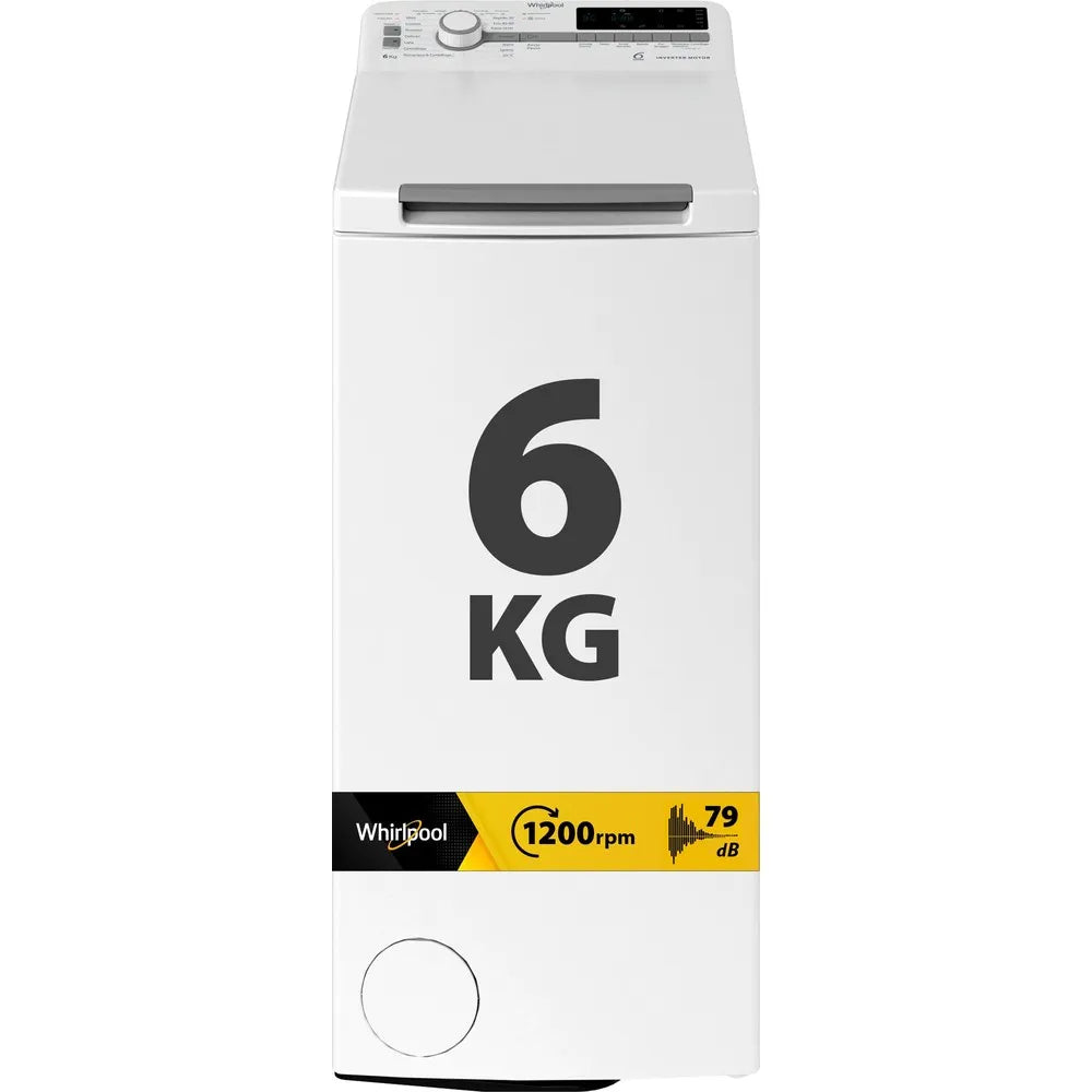 Lavatrice Whirlpool TDLR 6251BS IT/1 6 kg 1200 giri/min carica dall’alto slim motore inverter classe B