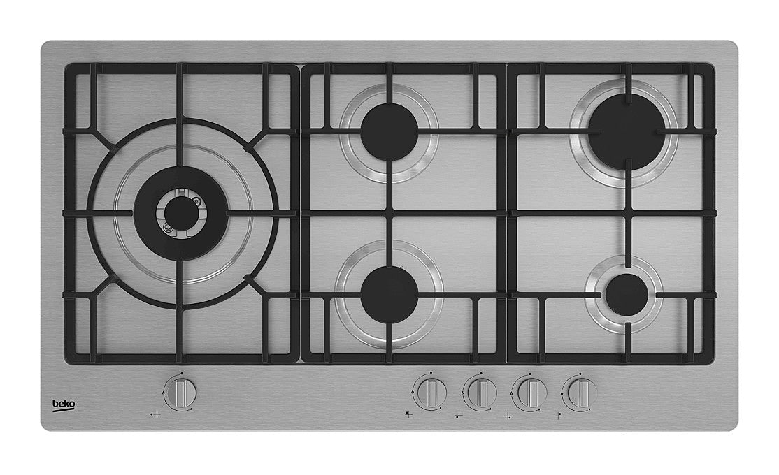 Piano Cottura A Gas Beko HIML95225SXE 90Cm Acciaio Inox