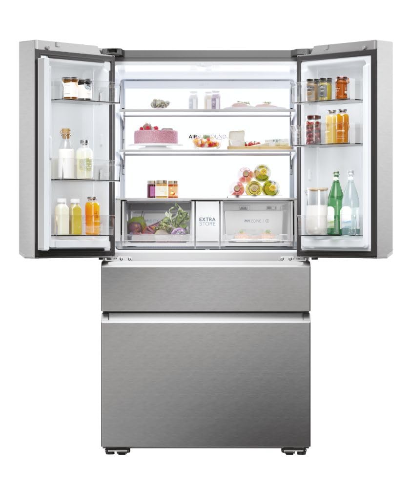 Frigorifero Haier HFW7918ENMP libera installazione french door Classe E 629 L Inox
