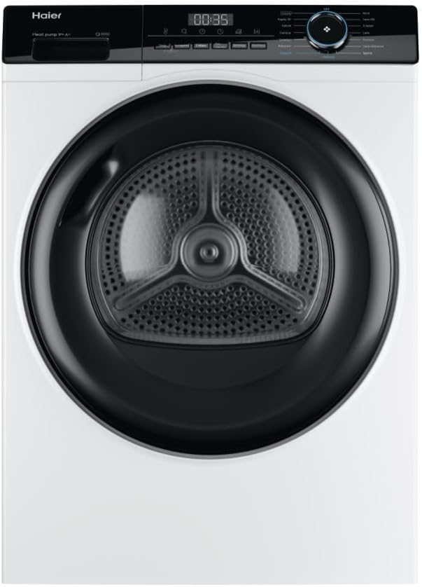 Asciugatrice Haier HD90-A2939 I-Pro Series 3 9Kg Classe E Bianco