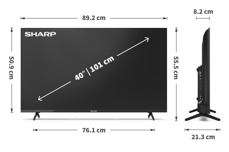 Hotel TV Sharp 40HA1205E 40" LED FHD Dolby Digital Plus