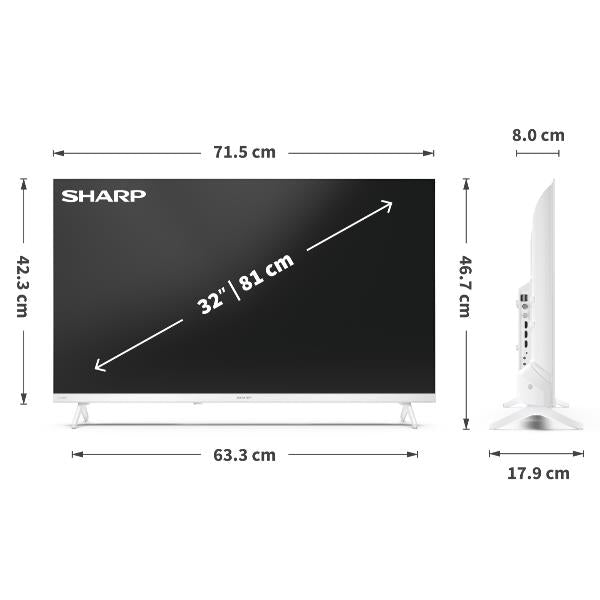 32 HD GOOGLE TV BIANCO