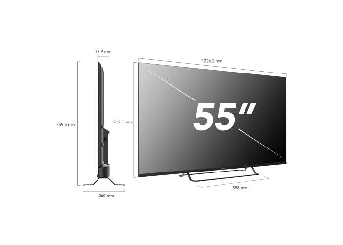 TV Smart Tech 55UW02V 55" 4K UHD Smart TV Wi-Fi